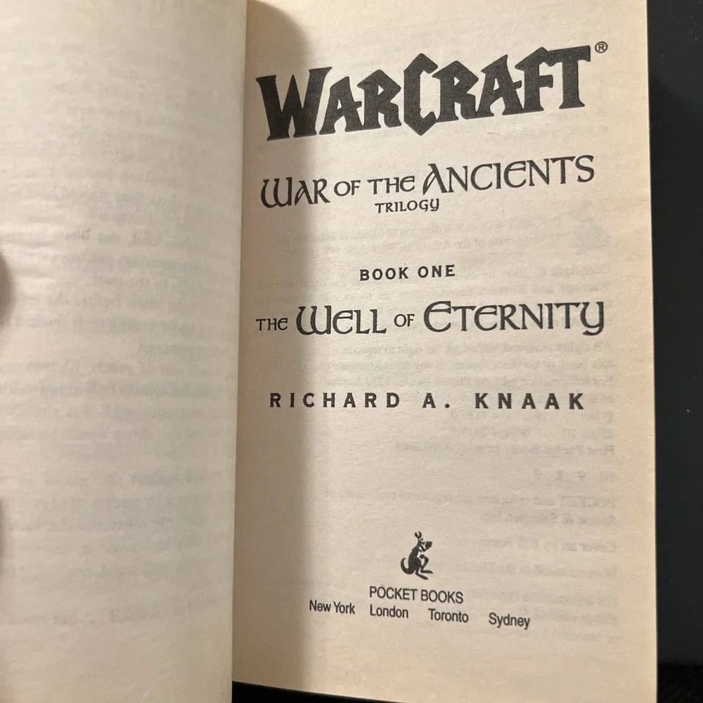 Warcraft War of the‎ Ancients Trilogy Book 1 - Richard A. Knaak 2004 Vintage